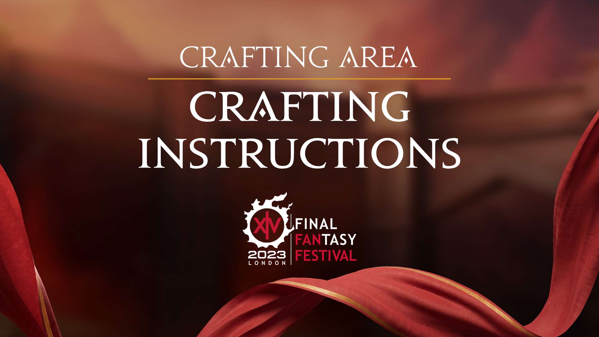 Crafting Area Crafting Instructions. Fan Festival 2023 in London.